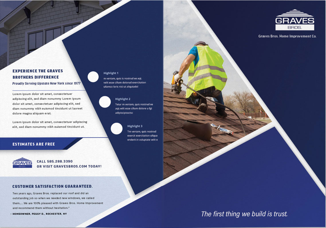 A worker in a reflective vest installing shingles on a roof